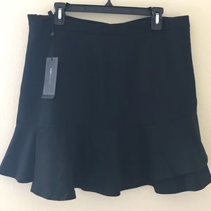 BCBG Black Flounced Skirt